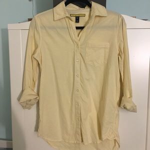 Pale yellow collared shirt
